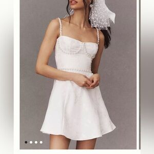 V. Chapman Gianna White Dress Size 0